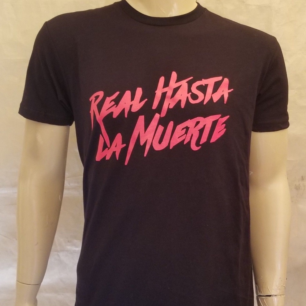 Men Real Hasta La Muerte Black T-Shirt / Anuel AA